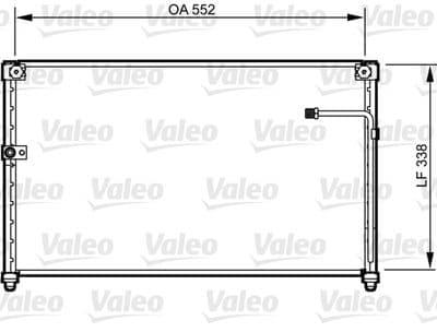 Condensador, aire acondicionado VALEO 814251