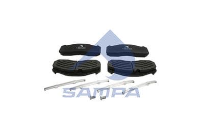 Juego de balatas de freno SAMPA 096.610