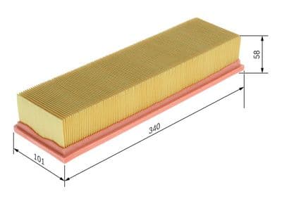 Filtro de aire BOSCH 1 457 433 524