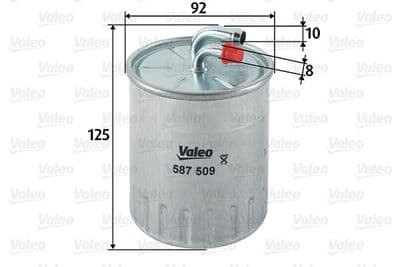 Filtro combustible VALEO 587509