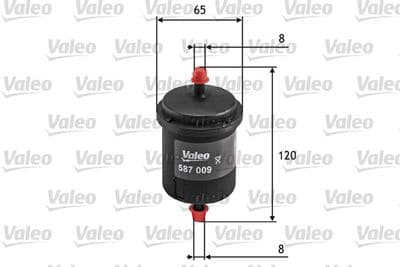 Filtro combustible VALEO 587009