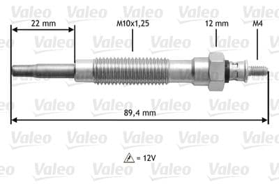 Bujía de precalentamiento VALEO 345149