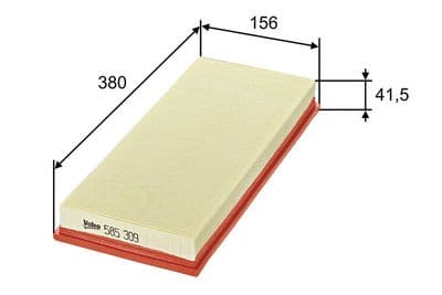 Filtro de aire VALEO 585309