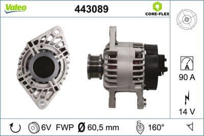 Alternador VALEO 443089