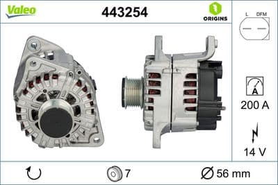 Alternador VALEO 443254