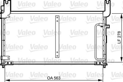 Condensador, aire acondicionado VALEO 814305