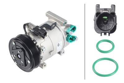 Compresor, aire acondicionado HELLA 8FK 366 204-101