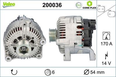 Alternador VALEO 200036