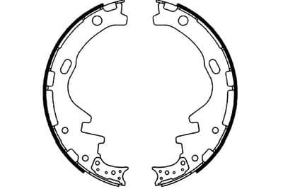 Juego de zapatas de frenos Kavo Parts KBS-7434