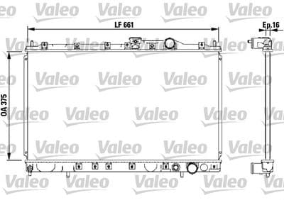 Radiador, refrigeración del motor VALEO 732539