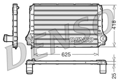 Radiador de aire de admisión DENSO DIT50003