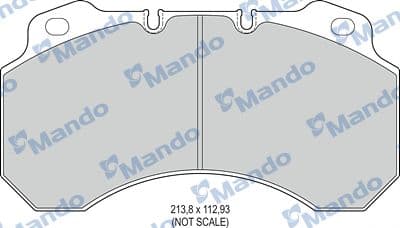 Juego de balatas de freno MANDO MBF016067