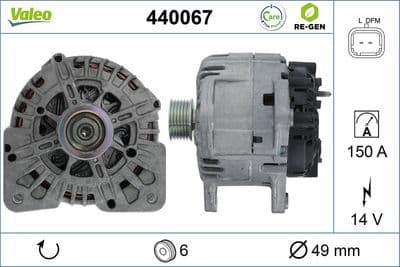 Alternador VALEO 440067