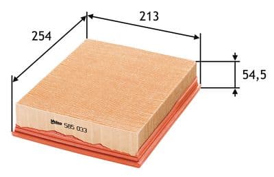 Filtro de aire VALEO 585033