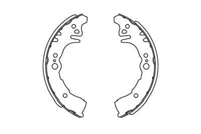 Juego de zapatas de frenos Kavo Parts KBS-9917