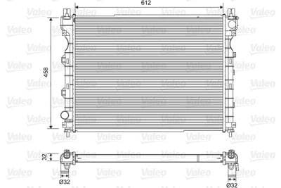 Radiador, refrigeración del motor VALEO 701567