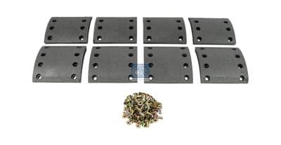 Juego de balatas de freno, freno de tambor DT Spare Parts 3.96485