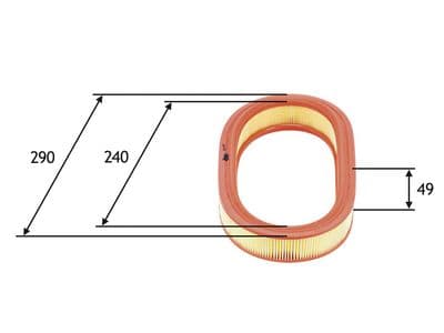 Filtro de aire VALEO 585640