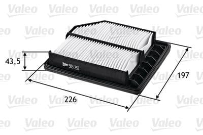 Filtro de aire VALEO 585253