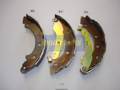 Juego de zapatas de frenos JAPANPARTS GF-105AF