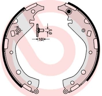 Juego de zapatas de frenos BREMBO S 83 549
