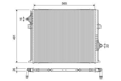 Radiador, refrigeración del motor VALEO 701296