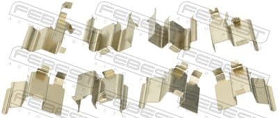 Juego de accesorios, balatas de frenos FEBEST 0103-UZJ100R