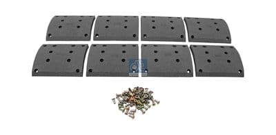 Juego de balatas de freno, freno de tambor DT Spare Parts 4.91137