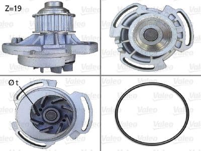 Bomba de agua, refrigeración del motor VALEO 506240