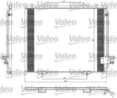 Condensador, aire acondicionado VALEO 817252