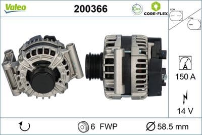 Alternador VALEO 200366