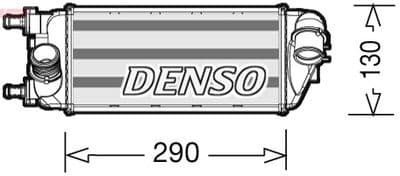 Radiador de aire de admisión DENSO DIT09113