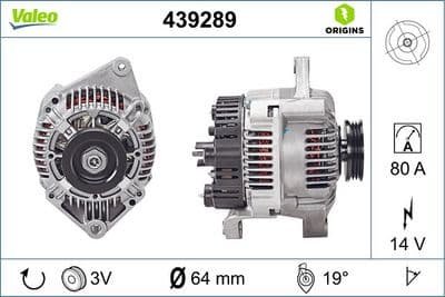 Alternador VALEO 439289