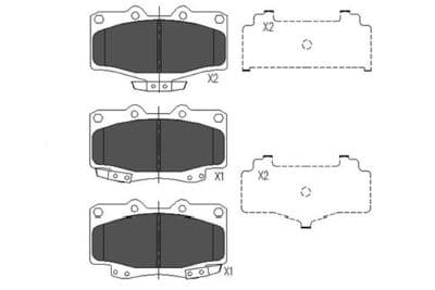 Juego de balatas de freno Kavo Parts KBP-9054