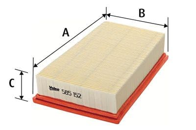 Filtro de aire VALEO 585152