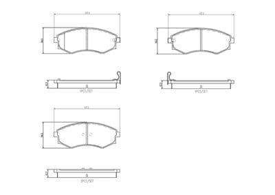 Juego de balatas de freno BREMBO P 30 097