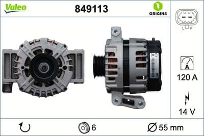 Alternador VALEO 849113