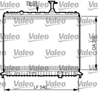 Radiador, refrigeración del motor VALEO 735508