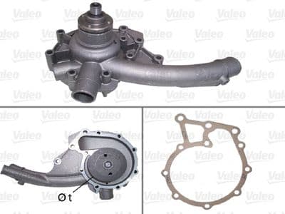 Bomba de agua, refrigeración del motor VALEO 506095