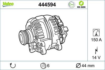 Alternador VALEO 444594