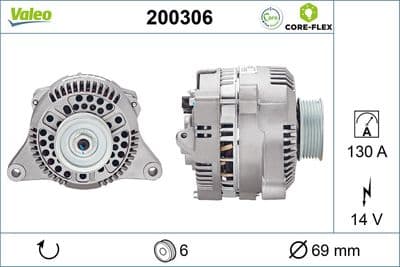 Alternador VALEO 200306