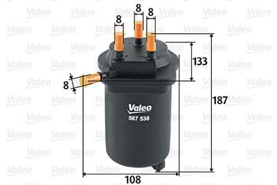Filtro combustible VALEO 587538