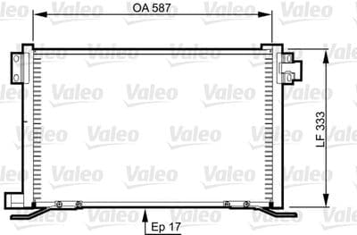Condensador, aire acondicionado VALEO 818991