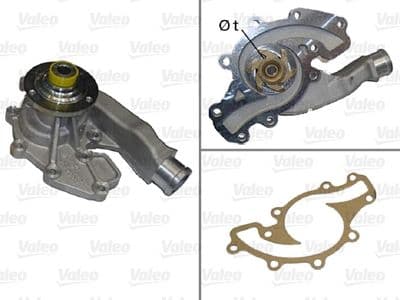 Bomba de agua, refrigeración del motor VALEO 506829