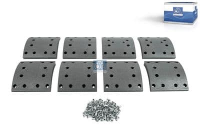 Juego de balatas de freno, freno de tambor DT Spare Parts 7.92425