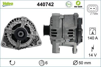 Alternador VALEO 440742