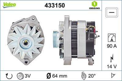 Alternador VALEO 433150