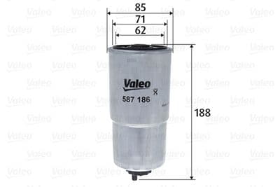 Filtro combustible VALEO 587186