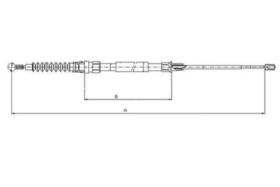 Cable de accionamiento, freno de estacionamiento TEXTAR 44006700