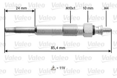 Bujía de precalentamiento VALEO 345105